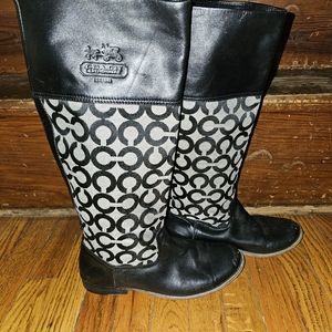 Coach black boots